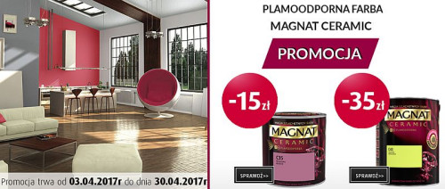 MAGNAT Ceramic to ceramiczna farba do wnętrz, 3. generacji, wyprodukowana przy wykorzystaniu innowacyjnej technologii CERAMIC SYSTEM