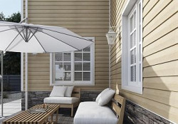 Siding winylowy z kolekcji NATURE jest niezwykle wytrzymałym materiałem elewacyjnym