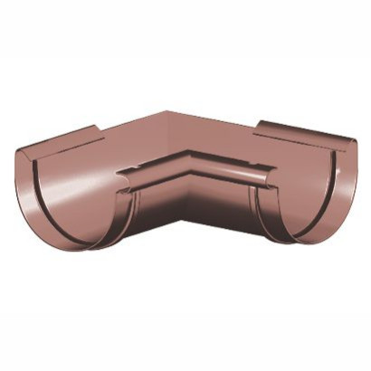 System rynnowy z PVC 125/90 mm - narożnik wewnętrzny