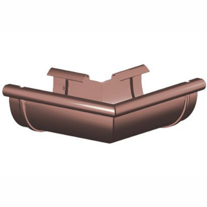 System rynnowy z PVC 125/90 mm - narożnik zewnętrzny