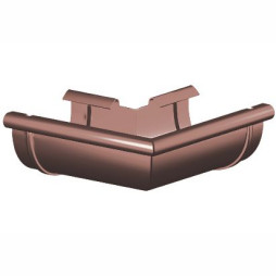 System rynnowy z PVC 125/90 mm - narożnik zewnętrzny