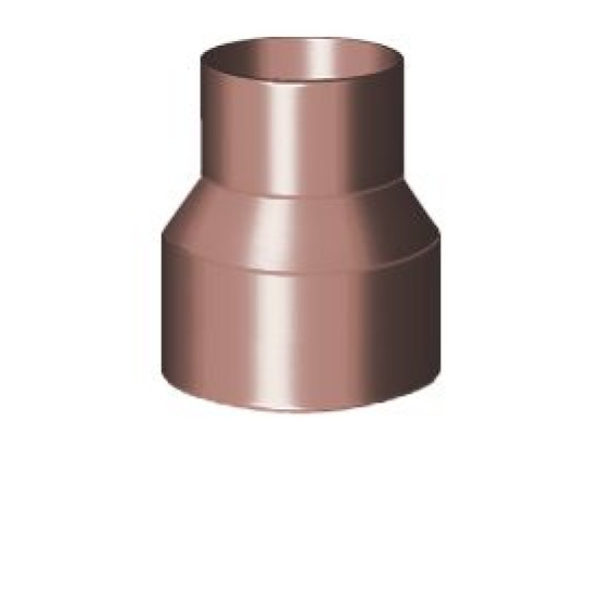 System rynnowy z PVC - redukcja odwrotna rury spustowej 63/90