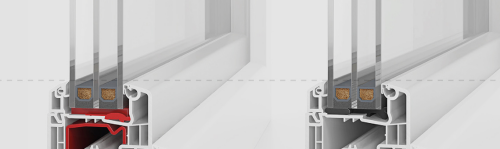 Skrzydło w profilu Intertec 85 wykonane jest w technologii Multifalz