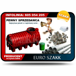 Ekologiczna oczyszczalnia SZAKK 2000 + 48 MB drenażu tradycyjnego