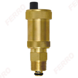 Odpowietrznik automatyczny z zaworem stopowym 1/2”