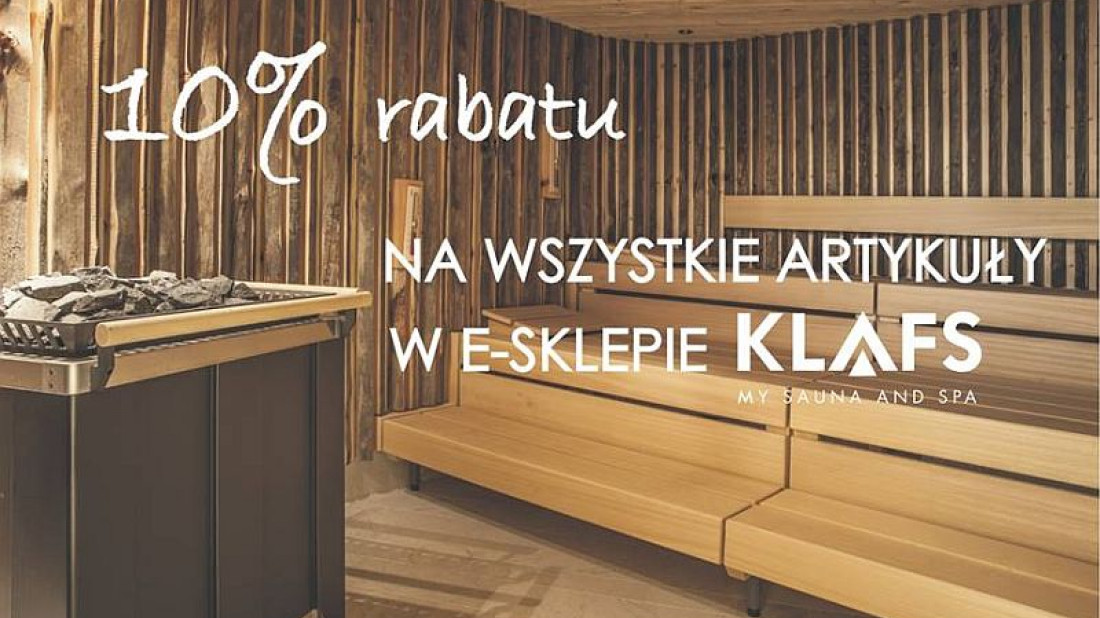 10% rabatu na artykuły Klafs z okazji Polskiego Dnia Sauny