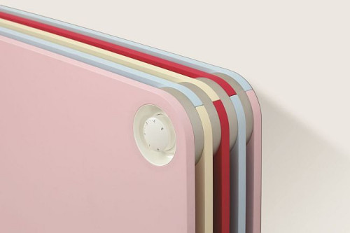 Miks kolorów jest możliwy dzięki specjalnej konstrukcji obudowy grzejnika Play