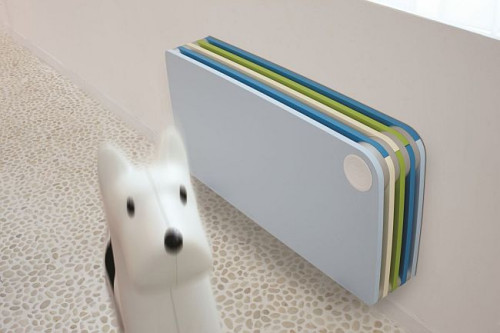 Wersję &quot;chłopięcą&quot; czyli Play4Boy projektanci Jaga skomponowali z mieszanki pastelowego błękitu, niebieskiego, ecru oraz groszkowej zieleni