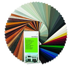 Wzornik oklein drewnopodobnych i ze strukturą drewna Fot. Schüco