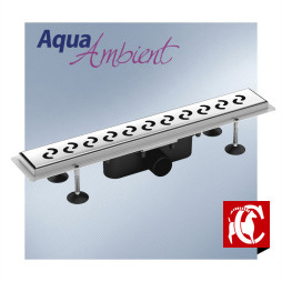 Łazienkowe wpusty liniowe Aqua Ambient 
