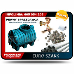 Przydomowa OCZYSZCZALNIA SZAKK 1200 + 20 mb drenażu