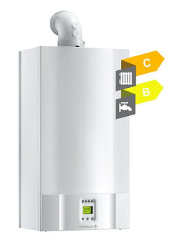 Kocioł jest wyposażony w wymiennik pierwotny miedziany pokryty powłoką aluminiowo-krzemową