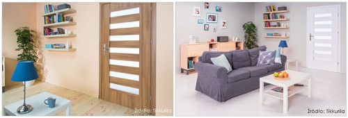 Postaw też na zmianę kolorów ścian, a nawet drzwi