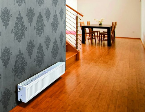 Grzejnik na ścianie