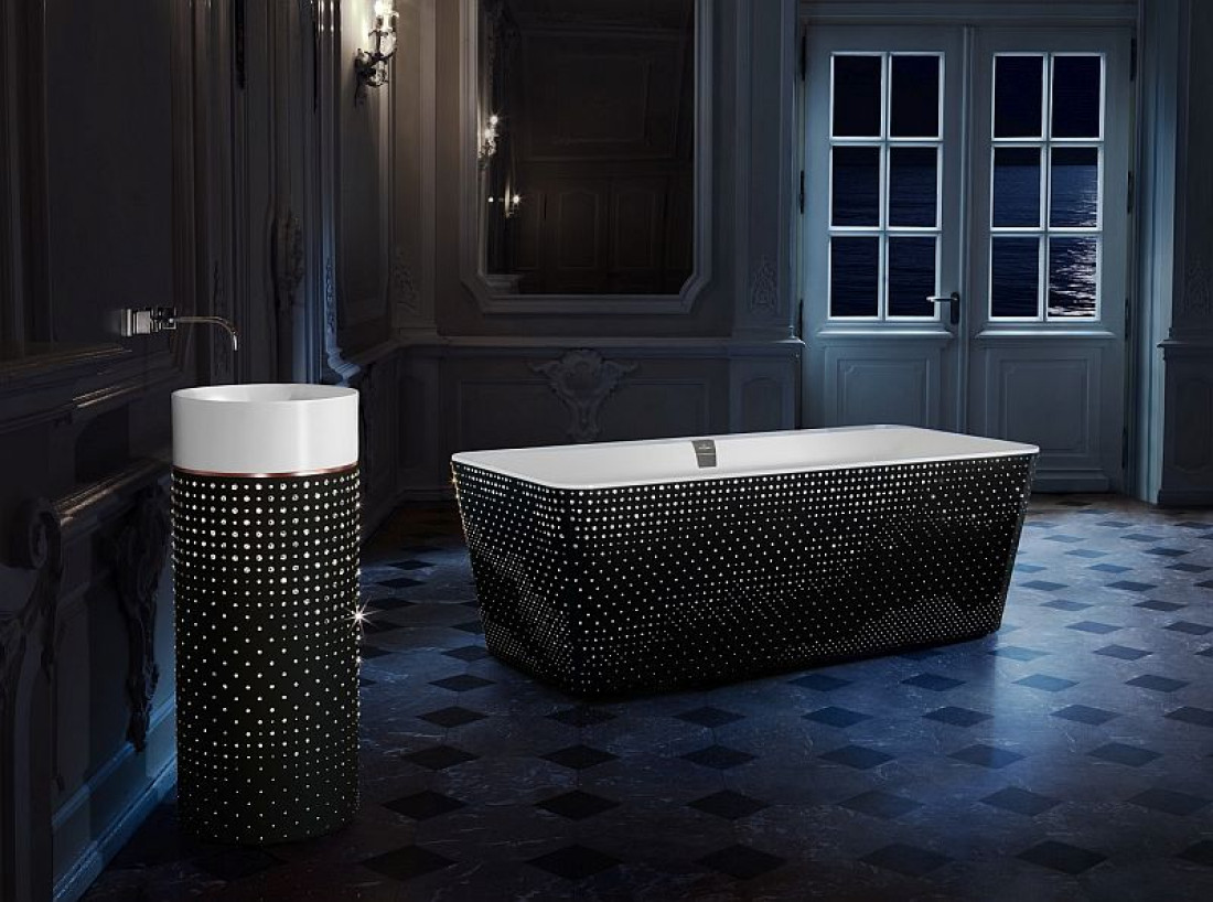 Kąpiel w kryształach Swarovskiego – łazienkowy projekt Villeroy & Boch