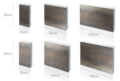 Różnobarwność płyt lekko ociepla i łagodzi ich charakter