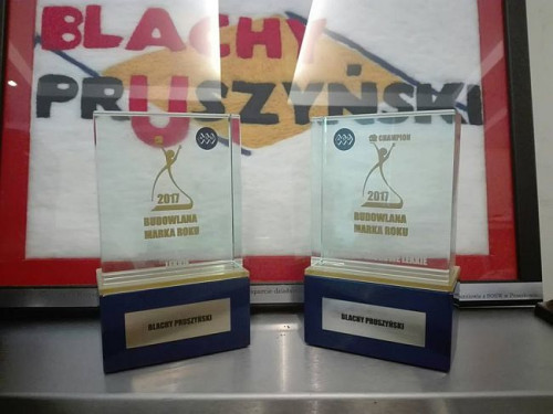 Blachy Pruszyński otrzymała tytuł ZŁOTY CHAMPION ROKU 2017 w kategorii POKRYCIA DACHOWE LEKKIE