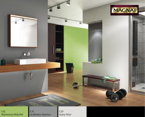 Płytki ceramiczne nie są już elementem obowiązkowym w łazience