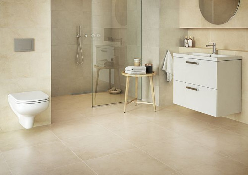 Jeśli chcemy, by nasz salon, kuchnia lub inne pomieszczenie kojarzyło się ze spokojem, ładem i czystością, zdecydujmy się jasną podłogę w odcieniu kremowym, lub beżowym