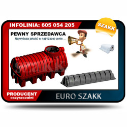 Ekologiczna oczyszczalnia SZAKK 2000 + 2 tunele SZAKK 200 l