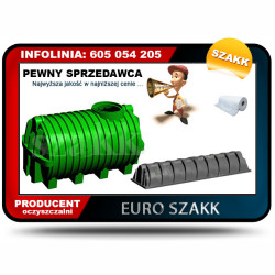 Ekologiczna oczyszczalnia SZAKK 2700 + 2 tunele SZAKK 200 l