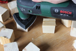 Klocki dla dziecka zrobione samodzielnie. Z Bosch to łatwe