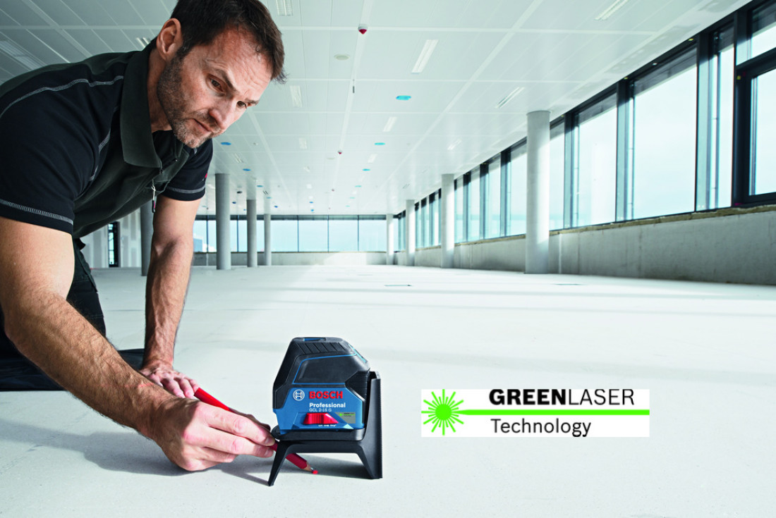 Laser wielofunkcyjny Bosch GCL 2-15 G Professional z zieloną wiązką laserową