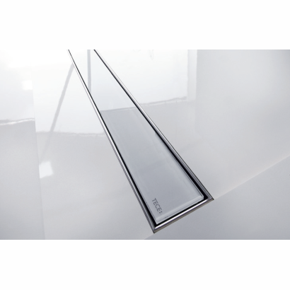 TECEdrainline ze stali nierdzewnej z powierzchnią szklaną