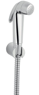 W higienicznym zestawie natryskowym chromowanym Presso znajduje się wąż natryskowy o długości 125 cm