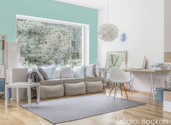 Odcienie zieleni w kolorach Supernova i Cleopatra z palety Beckers Designer Colour będą działać uspokajająco i odprężająco