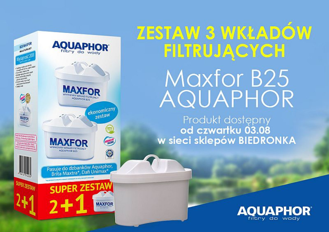 Zestaw uniwersalnych wkładów filtrujących firmy Aquaphor w promocyjnej cenie!
