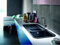 Zlewozmywak Franke Pebel i bateria Franke Grammy Pull-Out