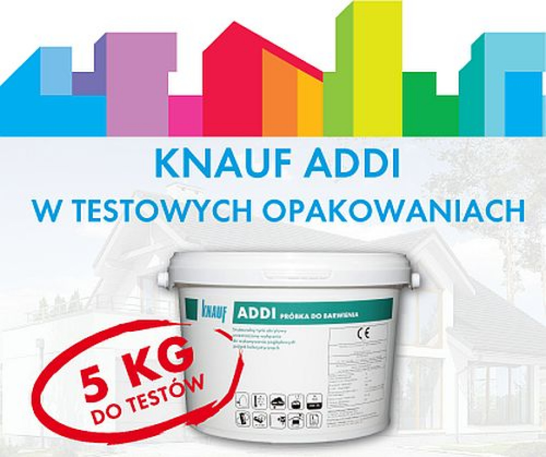 Tynk elewacyjny Knauf ADDI dostępny w testowym opakowaniu!