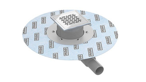 WIPER TOP to wpust podłogowy z kwadratową kratką 122 x 122 mm wykonaną ze stali nierdzewnej