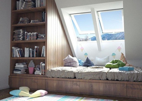 Kiedy nowe okno zajmie już na dachu miejsce starego, pozostaje wykończyć wnękę od strony poddasza