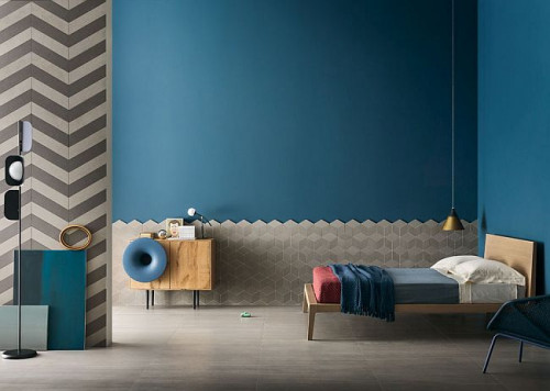 Tym razem, właściciele postanowili opracować złożony projekt, na który składają się różne materiały, kształty i kolory