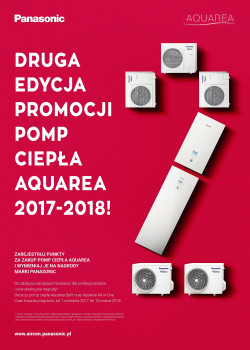 Panasonic uruchomił drugą edycję programu promocyjnego dla akredytowanych instalatorów urządzeń z linii Aquarea