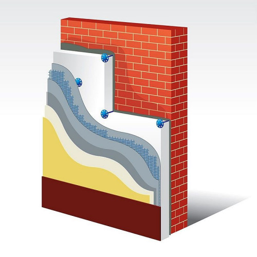 Żeby styropian nie odpadał, trzeba zastosować też specjalne zabezpieczenie