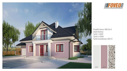 Zastanawiając się nad tym, jaki kolor fasady domu warto wziąć pod uwagę niezwykle szlachetny i elegancki fiolet