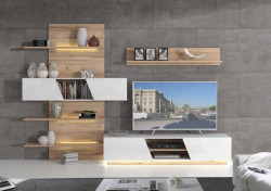 Meblościanki są bardzo funkcjonalne i z powodzeniem można je wykorzystać przy aranżacji nowoczesnego salonu