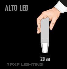 ALTO LED jest zwieszaną oprawą oświetleniową wykonaną z profilu aluminiowego