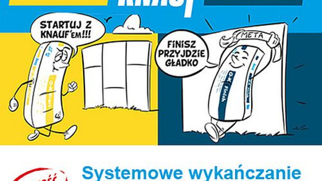 Systemowe wykańczanie Knauf. Masa szpachlowa i gładź na bazie gipsu