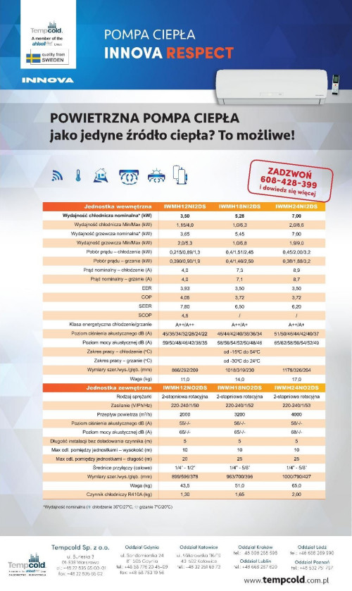 Pompa ciepła INNOVA RESPECT