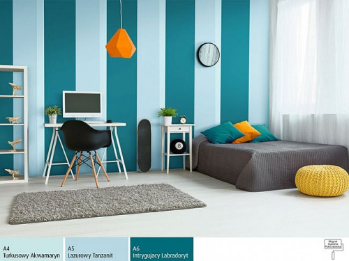 Morska barwa oscylująca między niebieskościami a zielenią uważana jest za najlepszy kolor dla dziecka w fazie rozwoju