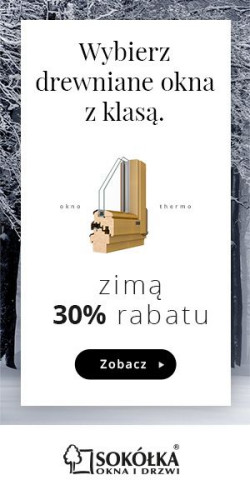 Wszystkie okna i drzwi tarasowe w wersji drewnianej oraz drewniano-aluminiowej można teraz kupić z 30-proc. zniżką