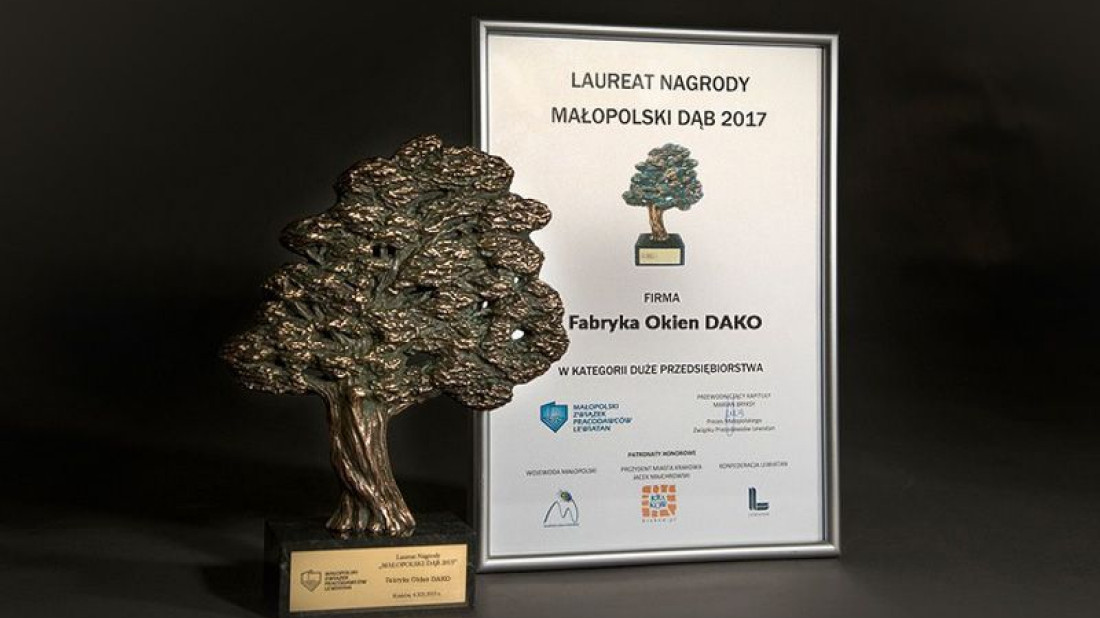 DAKO z nagrodą "Małopolski Dąb 2017"