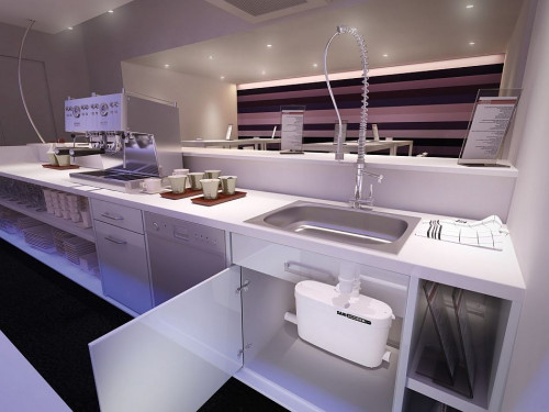 Jeśli potrzebujemy odpompować jedynie brudną wodę bez fekaliów wówczas możemy skorzystać z pompy Saniaccess 4