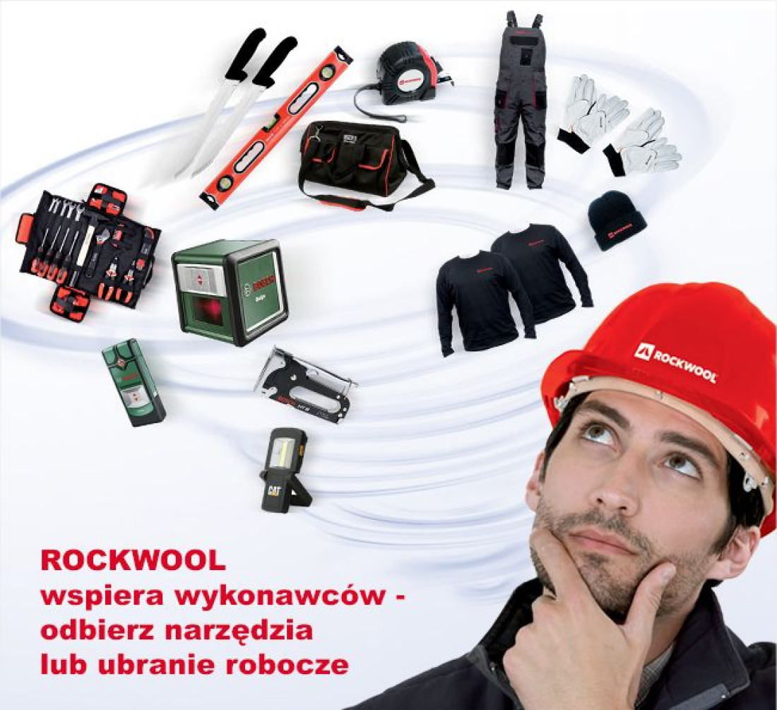 ROCKWOOL wspiera wykonawców – odbierz narzędzia lub ubranie robocze