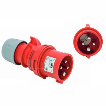 Shark Wtyczka przenośna ze zwrotnicą faz 16A 3P+Z 400V IP44