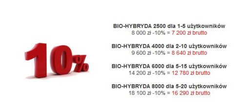 Dzięki promocji możesz nabyć oczyszczalnię BIO-HYBRYDA w cenie obniżonej o 10%!